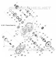 ANTRIEB, MAIN GETRIEBEGEHÄUSE INTERNALS 1