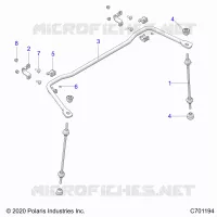SUSPENSION, REAR STABILISATORSTANGE