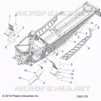 CHASSIS, CLUTCH GUARD, FOOTRESTS, AND RUNNINGBOARDS