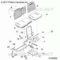 SITZ ASM. AND SLIDER