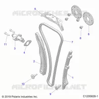 CAM CHAIN AND TENSIONER