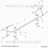 SUSPENSION, STABILISATORSTANGE, REAR