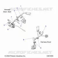 ELEKTRIC, WIRE HARNESS, HOOD, ELEC. START