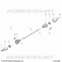 DRIVE TRAIN, GETRIEBE VORNE SHAFT