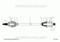 ANTRIEB, REAR HALF SHAFT