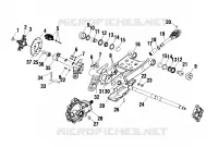 SWING ARM/HINTER GETRIEBEGEHÄUSE MOUNTING