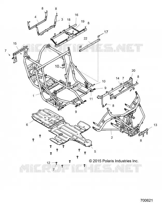 CHASSIS, MAIN FRAME AND SKID PLATES