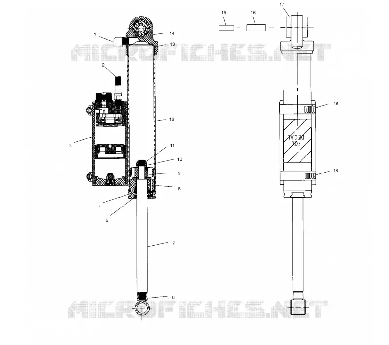 SCHOCK and RESERVOIR (REAR TRACK)(EDGE)