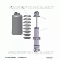 SUSPENSION, FRONT SHOCK TRACK (7045494)