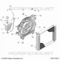 ENGINE, KÃŒHLSYSTEM, RADIATOR, FAN &amp; OVERFLOW BOTTLE