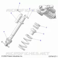 SUSPENSION, FRONT SHOCK MOUNTING