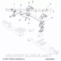 SUSPENSION, FRONT STABILISATORSTANGE