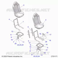 SITZ ASM. AND SLIDER