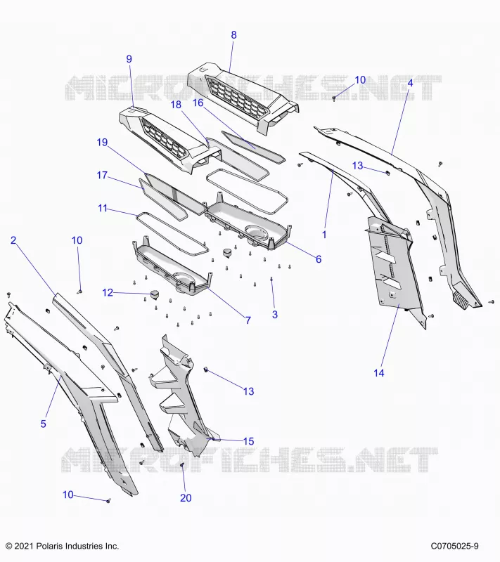 KAROSSERIE HINTEN FENDERS AND BEZELS- Z24NEC99AM/BM (C0705025-9)