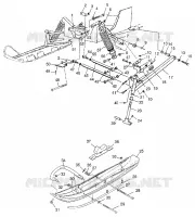FRONT SUSPENSION AND SKI 600 XCR 0985677 (4943164316B005)