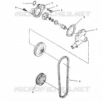 WASSERPUMPE WIDETRAK LX 0962064 and EUROPEAN WIDETRAK LX E962064 (4931643164C010)