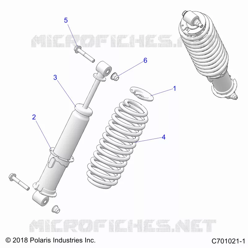 SUSPENSION, FRONT SHOCK