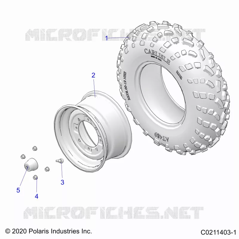 RADS, FRONT TIRE