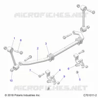 SUSPENSION, FRONT STABILISATORSTANGE