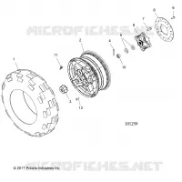 RADS, FRONT TIRE AND BRAKE DISC