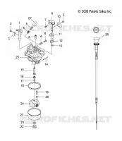 ENGINE, VERGASER AND CHOKE CABLE