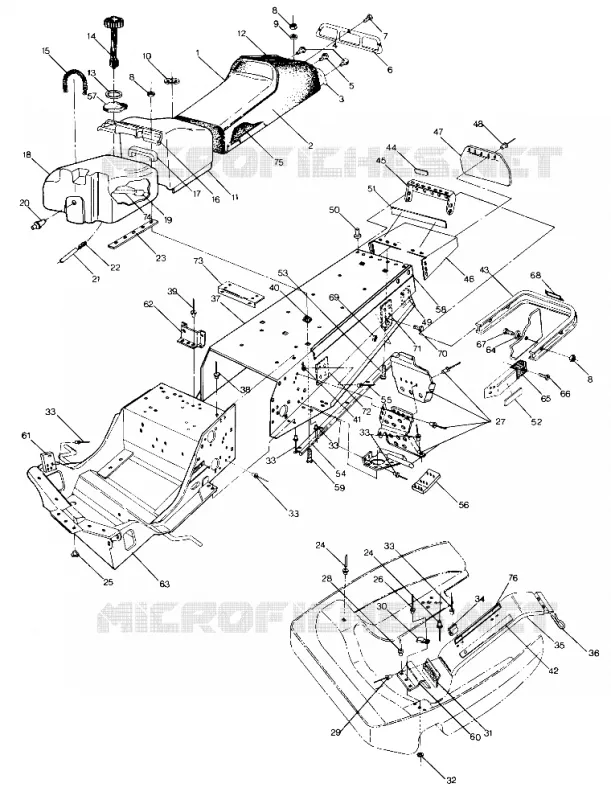 CHASSIS AND SITZ 400 AND 650 (4915411541001A)