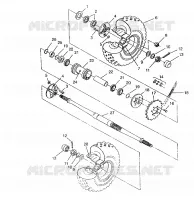 HECKANTRIEB ASSEMBLY 6x6 400L, SWEDISH S948740 and  NORWEGIAN N948740 (4926812681036A)