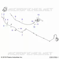 HINTERBREMSE BRAKE LINE AND PARK BRAKE