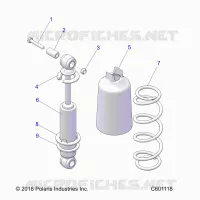SUSPENSION, FRONT SHOCK TRACK (7043995)