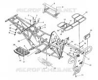 BUMPER / GEPÄCHTRÄGER MOUNTING 6X6 400L, SWEDISH S948740 AND  NORWEGIAN N948740 (4926812681003A)