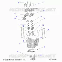 ENGINE, ZYLINDERKOPF, CAMS AND VALVES