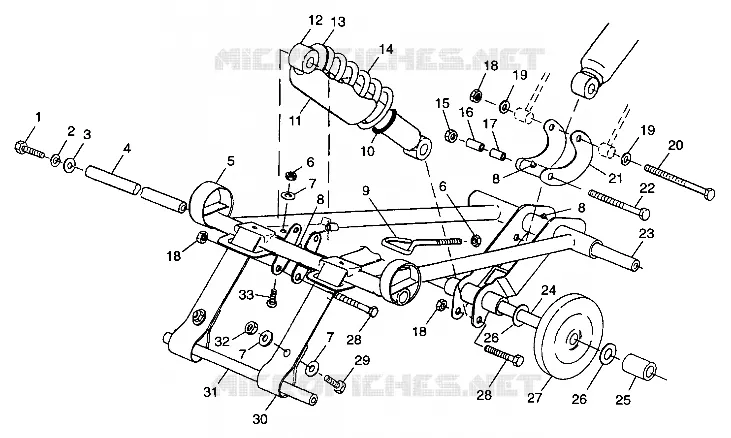 FRONT Drehmomentarm