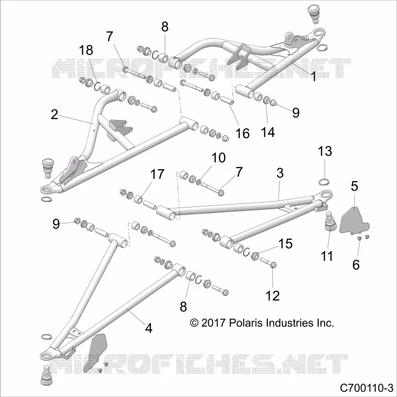 FRONT SUSPENSION CONTROL ARMS