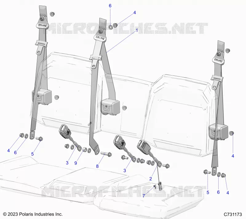SITZ BELT AND MOUNTING