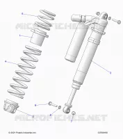 SUSPENSION, FRONT SHOCK MOUNTING, DELUXE