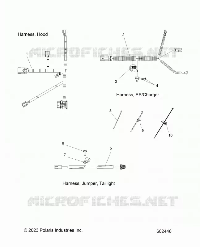ELEKTRIC, HARNESS, HOOD, E.S. START, TAILLIGHT