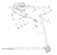 BREMSES, PEDAL AND MASTER CYLINDER MOUNTING