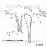 CAM CHAIN AND TENSIONER