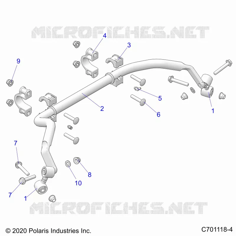 SUSPENSION, REAR STABILISATORSTANGE