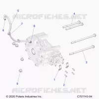 ANTRIEB, GEARCASE, REAR, MOUNTING