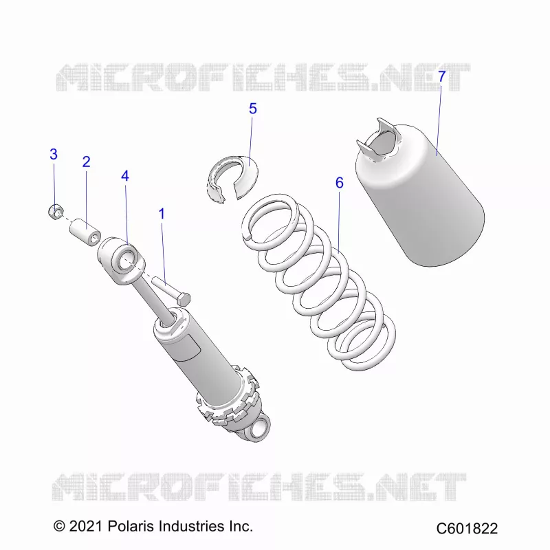 SUSPENSION, FRONT SHOCK TRACK