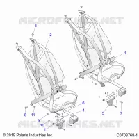 SITZ BELT MOUNTING, PREMIUM/ULTIMATE