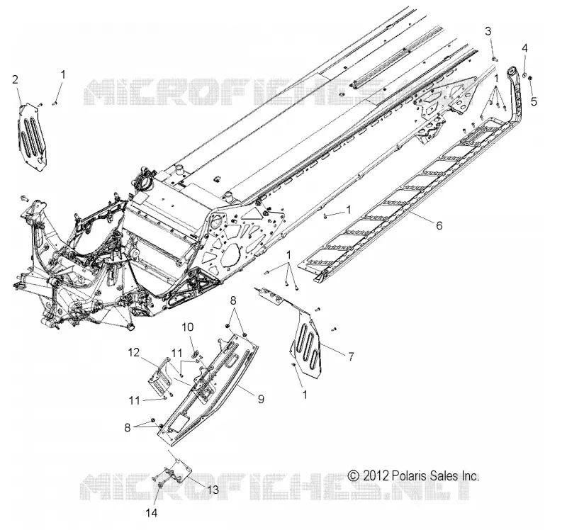 CHASSIS, CLUTCH GUARD AND FUßSTÜTZES