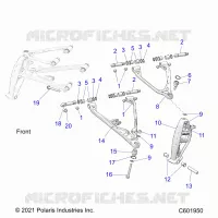 SUSPENSION, CONTROL ARMS, AND SPINDLE