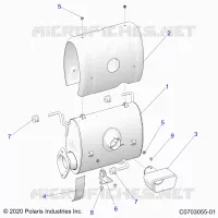 ENGINE, ABGASSYSTEM, SILENCER