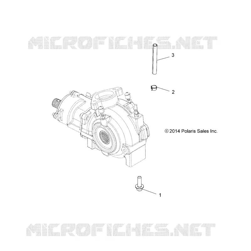 DRIVE TRAIN, GEARCASE MOUNTING, FRONT