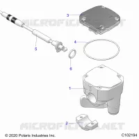 LENKUNG, CONTROLS, THROTTLE ASM. AND CABLE