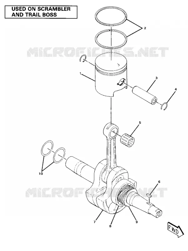 KURBELWELLE AND PISTON ASSEMBLY (4910981098044A)
