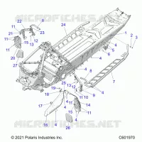 CHASSIS, CLUTCH GUARD, FOOTRESTS, AND RUNNING BOARDS