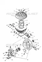 CRANKCASE AND ZYLINDER 2X4 300 W957530 (4930053005C009)